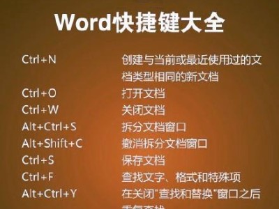 Word中的分节符快捷键（简化编辑文档的分节符操作）