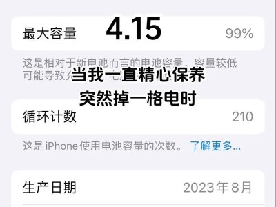 苹果电量的表现如何？（评估苹果设备的电池续航能力）