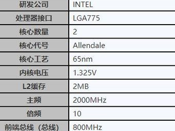 奔腾CPU4400的性能分析（先进技术与卓越性能的完美结合）